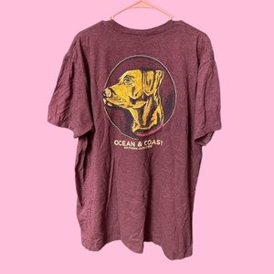 Ocean + Coast Mens T-Shirt Dog Graphic XL